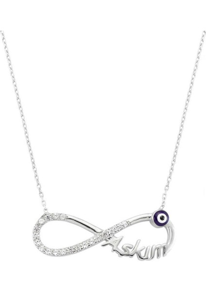 Gümüş Aşkım Sonsuzluk Kadın Kolye CSR2181672