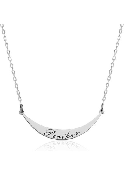Gümüş Isimlik Plaka Kolye CSR2180573