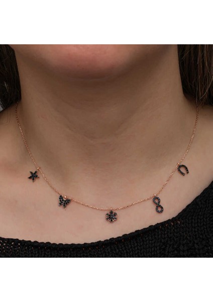 Gümüş Rose Şans Kadın Kolye CSR2181327 fiyatları