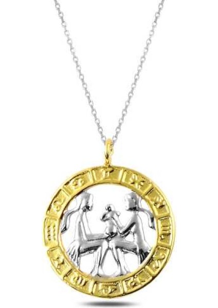 ​Gümüş Gold Ikizler Burcu Kolye CSR2183106