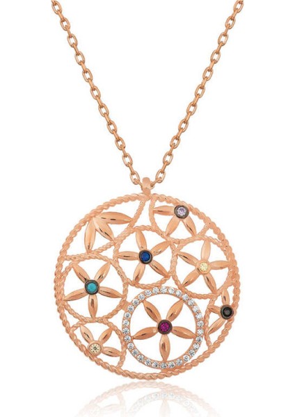 ​​​Gümüş Yaşam Çiçeği Kolye CSR2180693