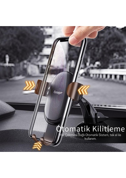 Süper Güçlü Vantuzlu Torpido Üstü Araç Içi Telefon Tutucu Kilit Mekanızmalı Araç Tutucu fiyatları