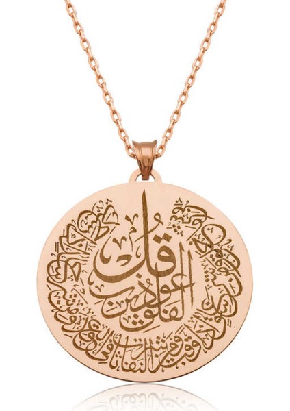 ​Gümüş Rose Felak Suresi Kadın Kolye CSR2182583