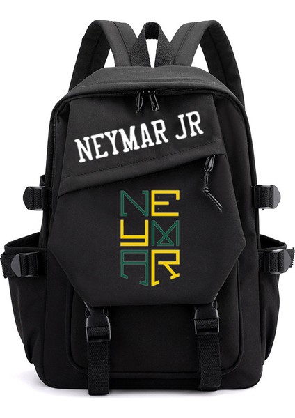 Futbol Yıldızı Neymar Baskılı Çift Omuz Sırt Çantası Ortaokul Öğrencileri Günlük Okul Çantası (Yurt Dışından)