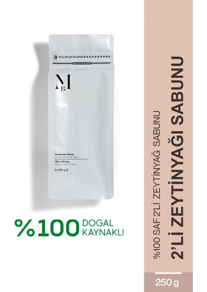 Zeytinyağ Sabunu 2 x 250 gr