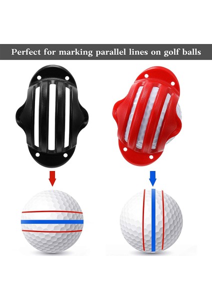 Golf Çizgi Çizim Aracı Seti Putter Hizalama Çizgi Çizim Şablonu Aracı 4 Golf Topu Damgası 4 Işaretleyici Kalemle (Yurt Dışından) fiyatları