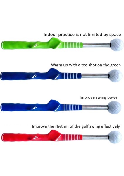 Golf Salıncak Uygulama Sopa Teleskopik Salıncak Eğitmeni Yardım Aracı Golf Duruş Düzeltici Egzersiz Malzemeleri Siyah (Yurt Dışından) modelleri