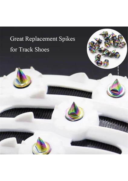 20 Adet 1/4 Inçlik Pist Ülke Çivisi Pist Çivisi Anahtarı Ile, Yedek Sprint Çivisi (Yurt Dışından) modelleri