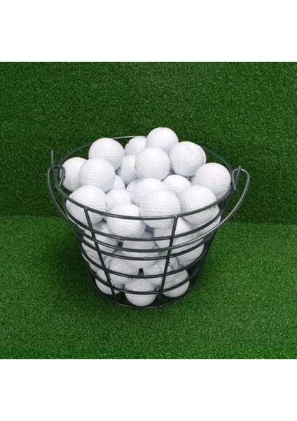 Paslanmaz Metal Golf Sepeti Golf Sahası Sepeti Golf Topu Kabı Top Kabı Tutucu 50 Top Tutar-Siyah (Yurt Dışından) indirimleri