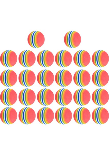 26 Adet Golf Topu Eva Golf Eğitim Topları Gökkuşağı Yumuşak Bahçe Golf Topları Iç Mekan Dış Mekan Golf Antrenmanı Için (Yurt Dışından)