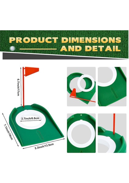 3 Adet Golf Vuruş Fincan Golf Delik Eğitim Yardımları Golf Aksesuarları Golf Eğitim Atıcılar Plastik Bayrak ile Yeşil + Kırmızı (Yurt Dışından) fırsatları