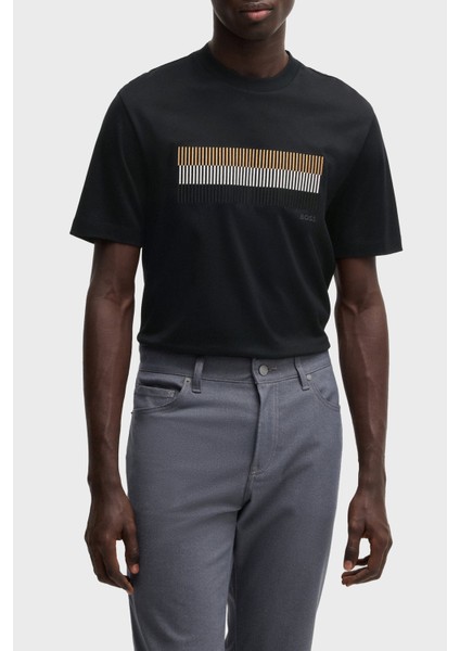 Baskılı Pamuk Regular Fit Bisiklet Yaka T Shirt Erkek T Shirt 50531862 001