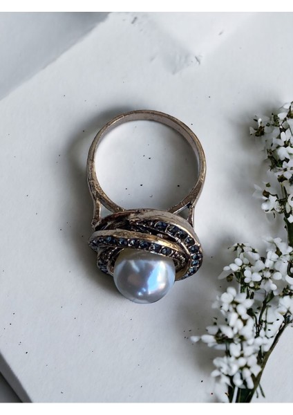 Black Diamond Taşlı Inci Yüzük fiyatları