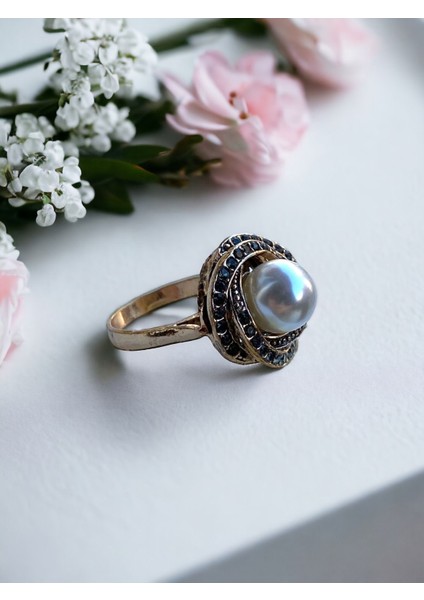 Black Diamond Taşlı Inci Yüzük modelleri