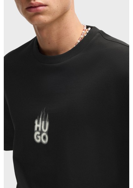 Baskılı Pamuk Relaxed Fit Bisiklet Yaka T Shirt Erkek T Shirt 50530434 001 fırsatları