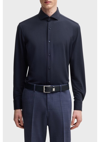 Esnek Jarse Slim Fit Uzun Kol Gömlek Erkek Gömlek 50533393 404