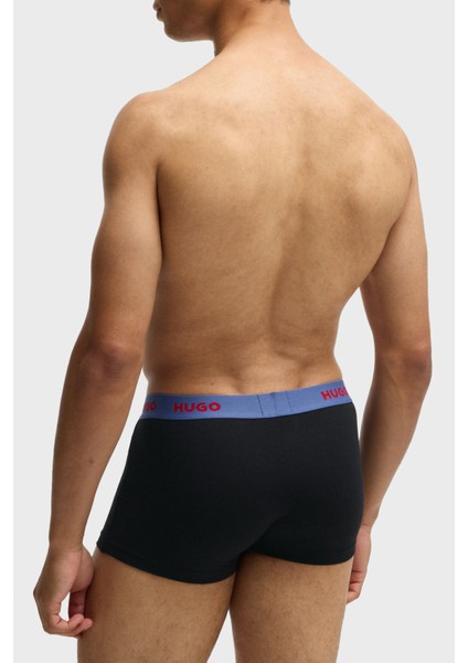 Streç Pamuklu Logolu 3 Pack Boxer Erkek Boxer 50532611 968 indirimleri