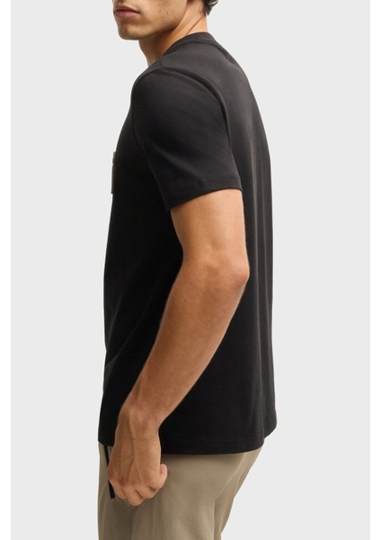 Streç Pamuklu Regular Fit Büyük Logolu T Shirt Erkek T Shirt 50535170 001 fiyatları