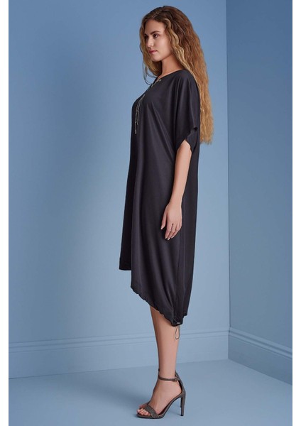 Kısa Kollu Siyah Örme Elbise fırsatları