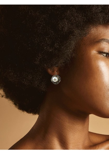 Zirkon Taşlı Sarmal Inci Sallantılı Küpe fırsatları