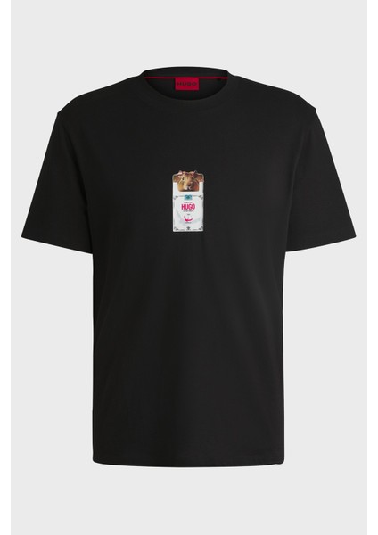 Baskılı Pamuk Relaxed Fit Bisiklet Yaka T Shirt Erkek T Shirt 50530683 001 indirimleri