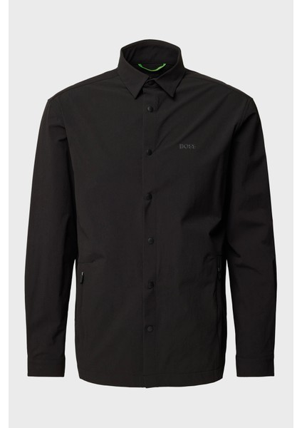 Streç Su Itici Logolu Relaxed Fit Kent Yaka Gömlek Erkek Gömlek 50533265 001 indirimleri