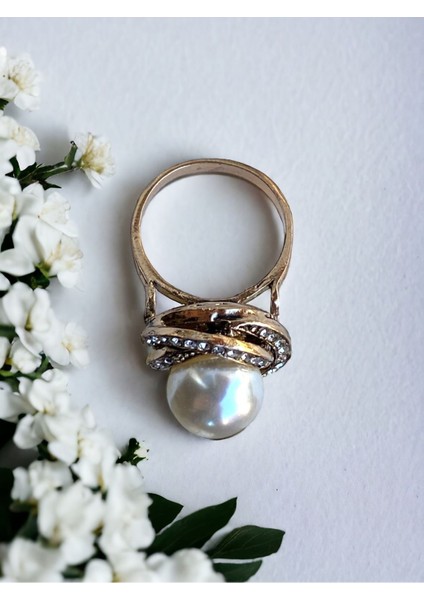 Zirkon Taşlı İnci Yüzük modelleri