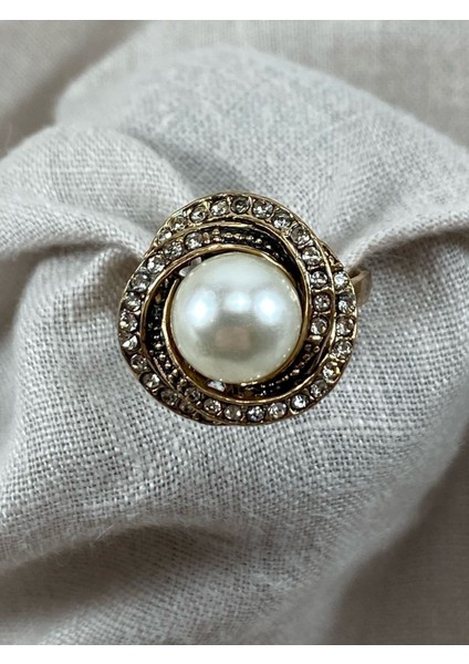 Zirkon Taşlı İnci Yüzük indirimleri