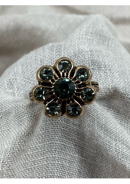 Turkuaz Taşlı Elmas Salkım Yüzük indirimleri