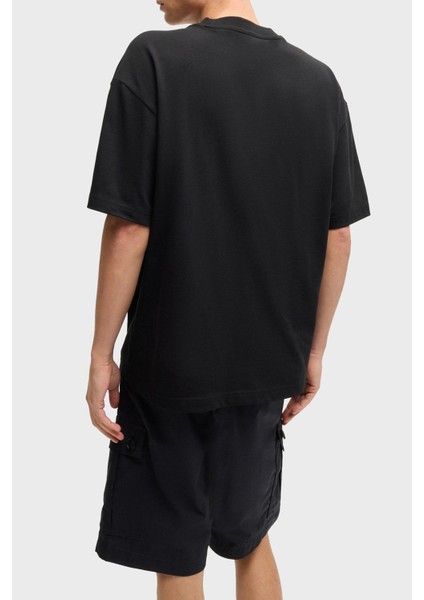 Logo Baskılı Pamuk Oversize Fit Bisiklet Yaka T Shirt Erkek T Shirt 50525765 001 fiyatları