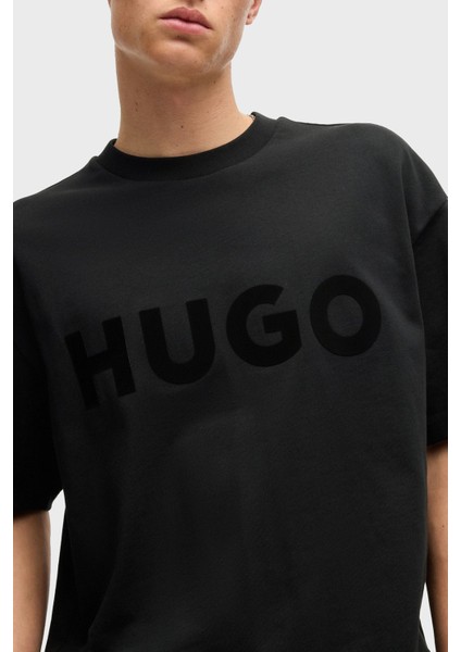 Logo Baskılı Pamuk Oversize Fit Bisiklet Yaka T Shirt Erkek T Shirt 50525765 001 fırsatları