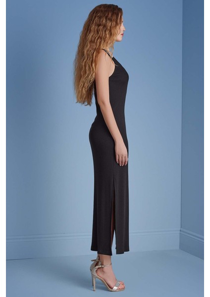 Kolsuz Siyah Kaşkorse Elbise modelleri