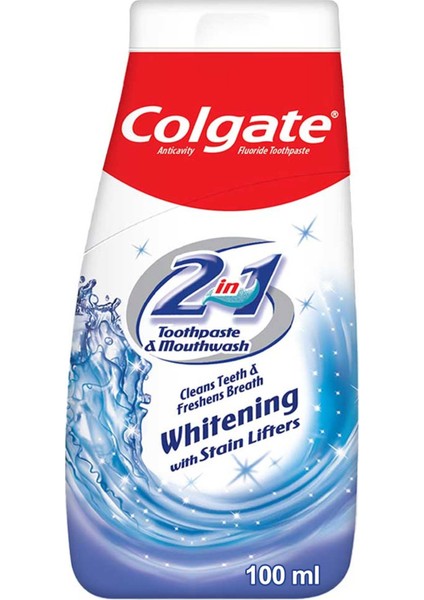 2in1 Beyazlatıcı Jel Diş Macunu 100Ml