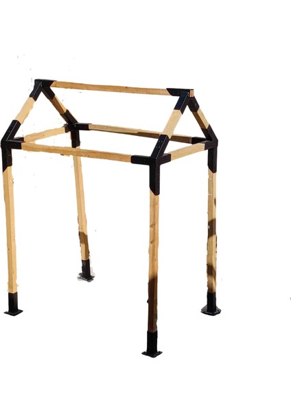 Mrc Takmatik Ahşap Bahçe Bağ Evi Pergola 45° Çardak Pergole Demir Bağlantı Braket Kiti Çadır Bungalov Garajı kulübe modelleri