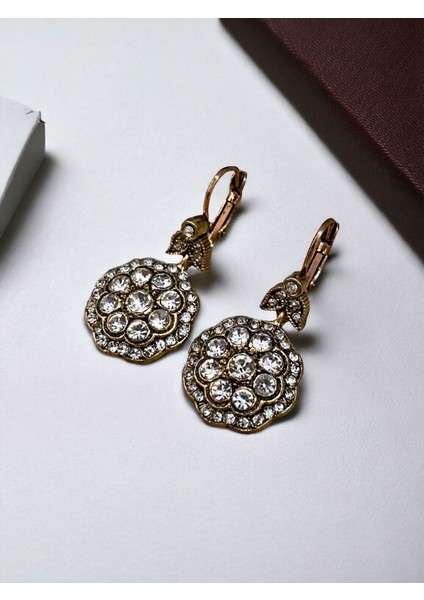 Kristal Taşlı Elmas Montür Küpe fiyatları