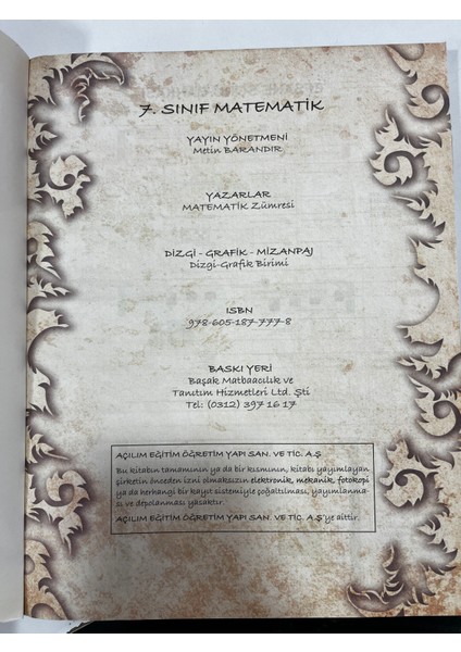 Efsane Matematik Soru Bankası 7.sınıf