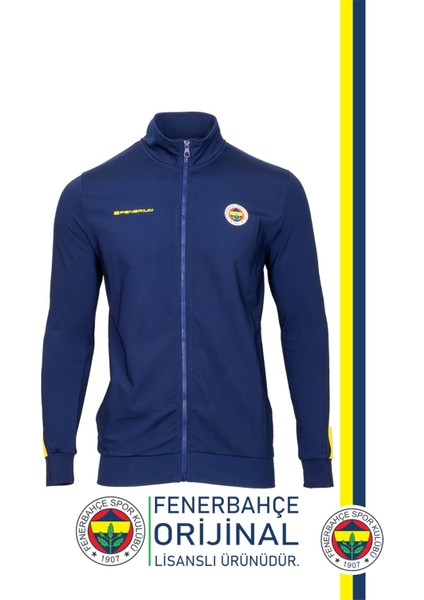Lisanslı Dik Yaka Fermuarlı Sweat