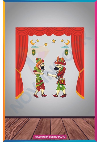 Hacivat ve Karagöz Hoşgeldin Ramazan Sticker Seti (STICKER-00219)