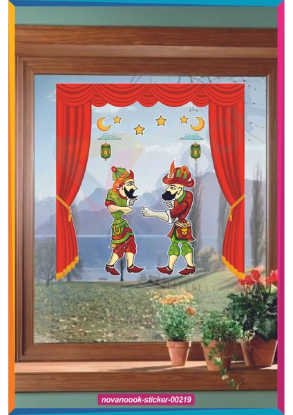Hacivat ve Karagöz Hoşgeldin Ramazan Sticker Seti (STICKER-00219) modelleri