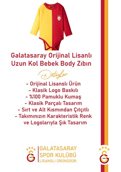Lisanslı Parçalı Uzun Kol Bebek Body Zıbın fiyatları