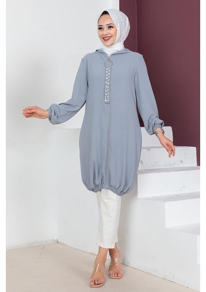 kapüşonlu Tesettür Tunik