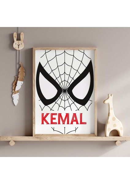 Spider Man - Örümcek Adam Temalı Çocuk ve Bebek Odası Isim Tablosu, Çocuk Odası Tablosu