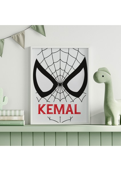 Spider Man - Örümcek Adam Temalı Çocuk ve Bebek Odası Isim Tablosu, Çocuk Odası Tablosu