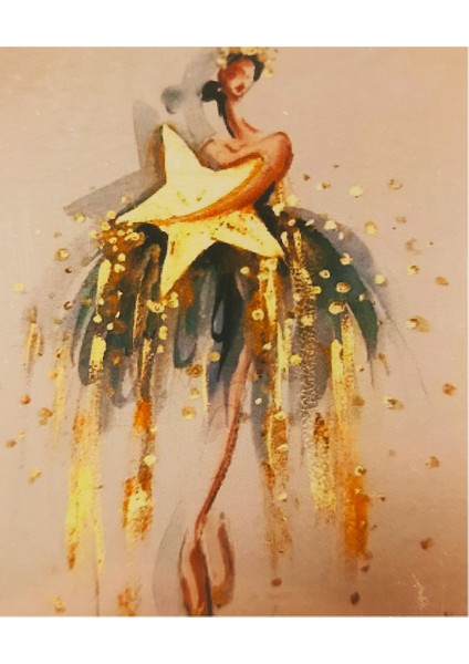 5d Elmas Taş Işleme Kiti 40X50 cm Yıldızlı Balerin Desen fiyatları