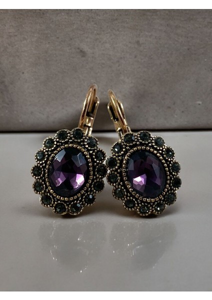 Black Diamond Taşlı Oval Küpe fiyatları