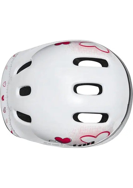 Bisiklet Çocuk Kaskı Xxs 44-48CM Beyaz Pembe Cape H2