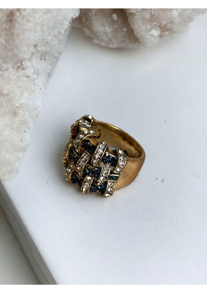 Zirkon Taşlı Safir Hasır Yüzük fırsatları