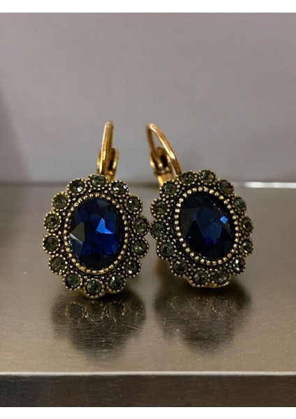 Black Diamond Taşlı Oval Küpe fiyatları