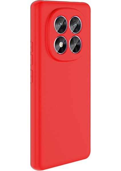 Xiaomi Redmi Note 14 Pro 4g Uyumlu Kılıf Biye Silikon Kırmızı + Ekran Koruyucu