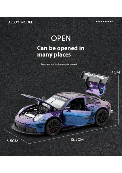 1:32 Porsche 911GT3 Alaşımlı Yarış Arabası Modeli (Yurt Dışından)
